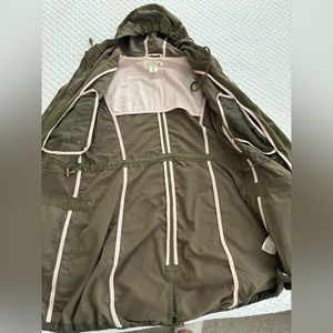 H & M Green Trench Coat